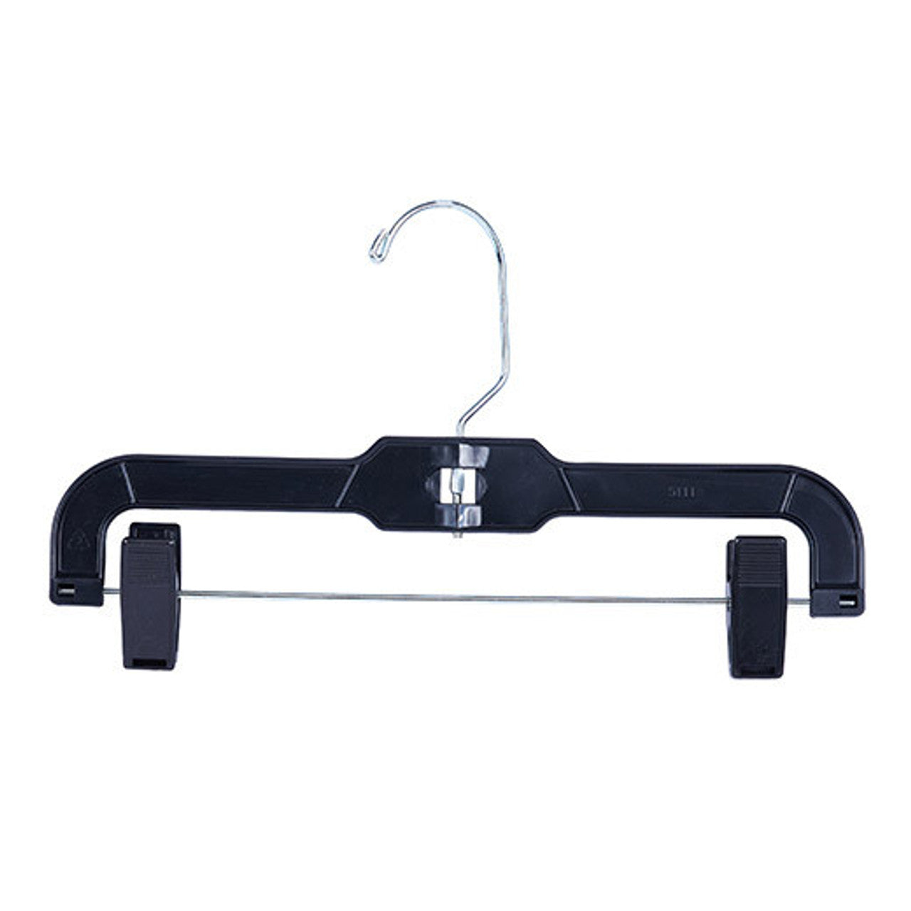 Plastic Skirt/Pants Clip Hangers 11" & 14"(Black/ Clear)
