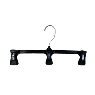 12 Clip Hangers with Rubber Pinch Grip (Black)(Box of 200) – 3 Hanger  Supply Company