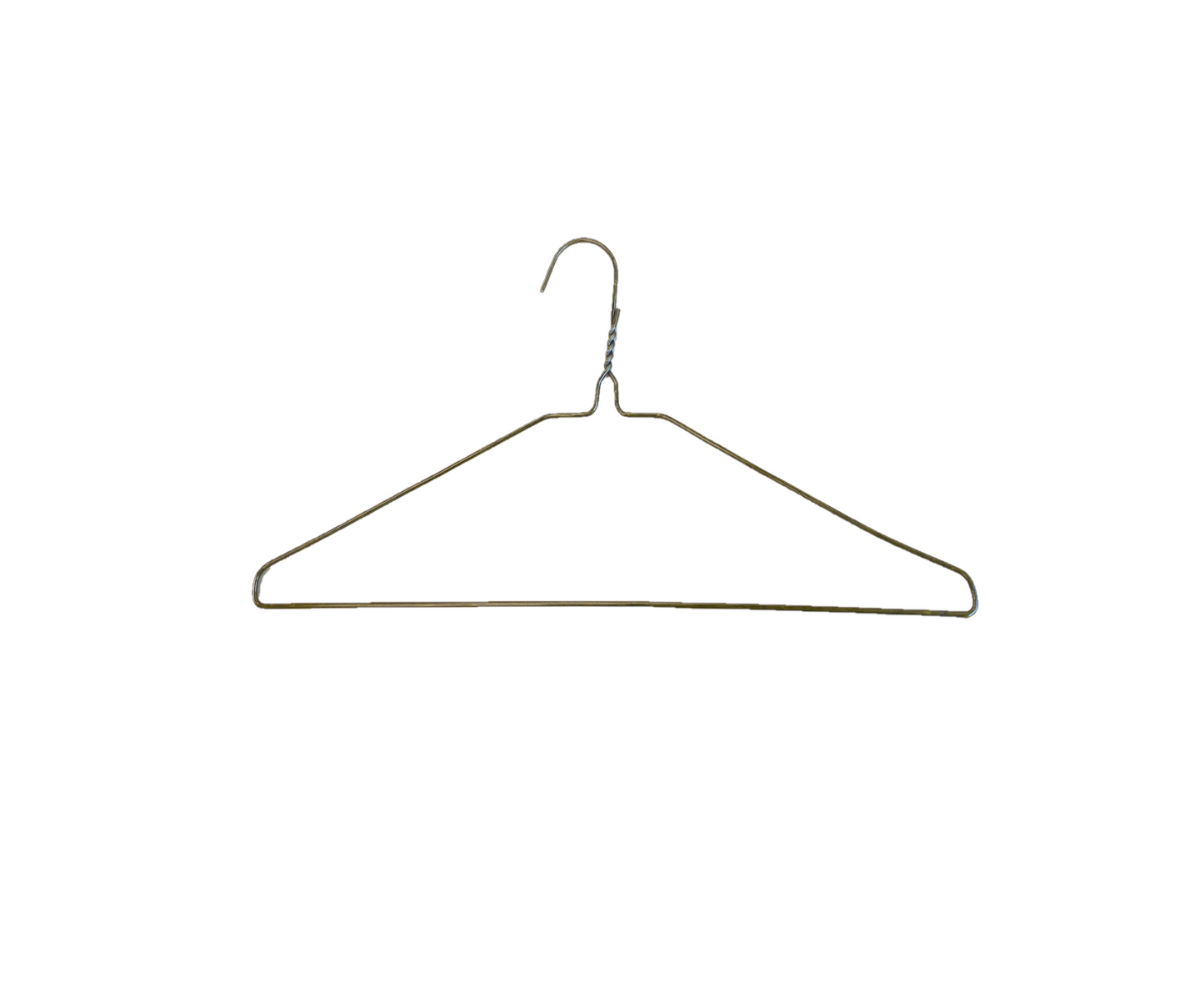 16" 14.5G Dress Hanger (White/Gold)(500/Box)