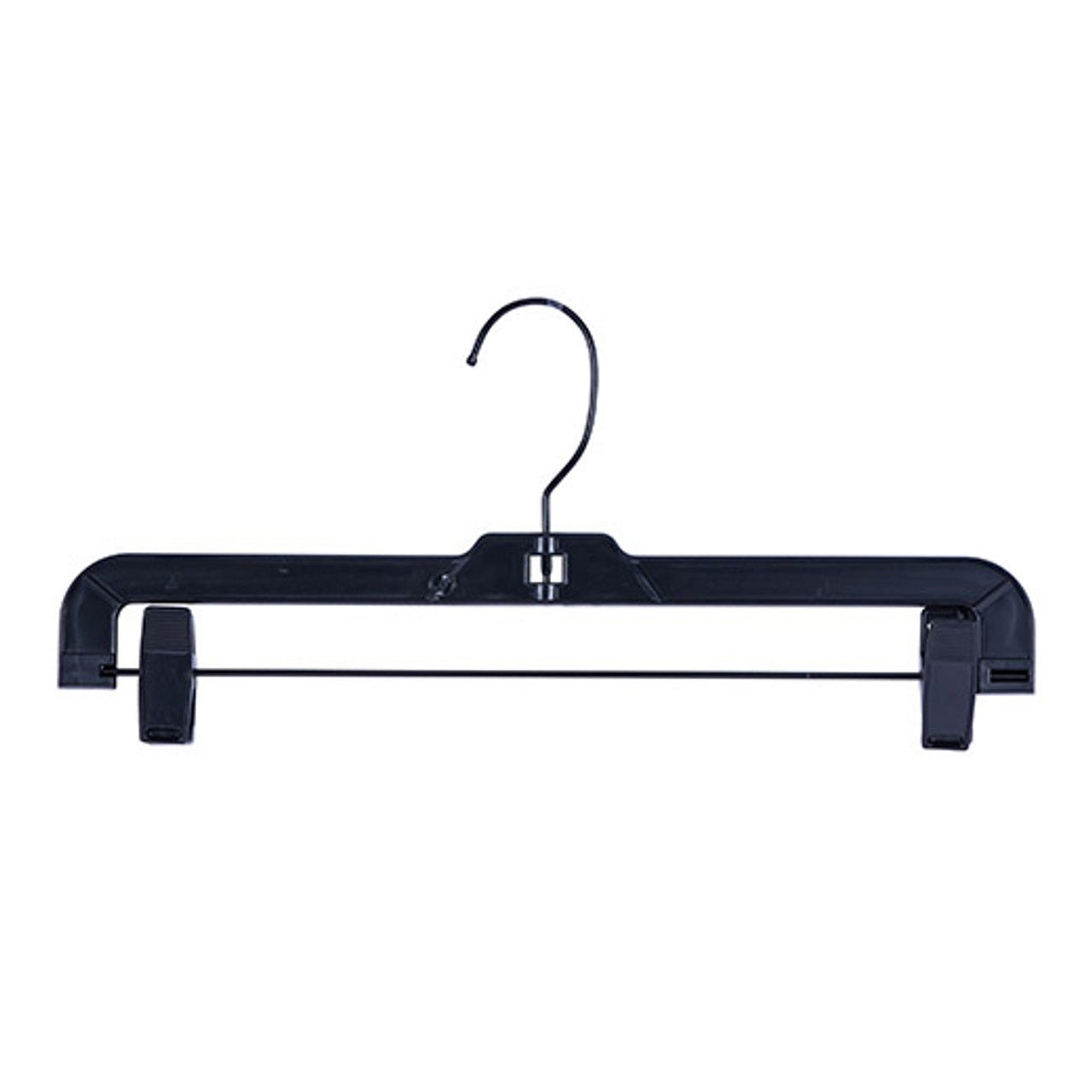 Plastic Skirt/Pants Clip Hangers 11" & 14"(Black/ Clear)