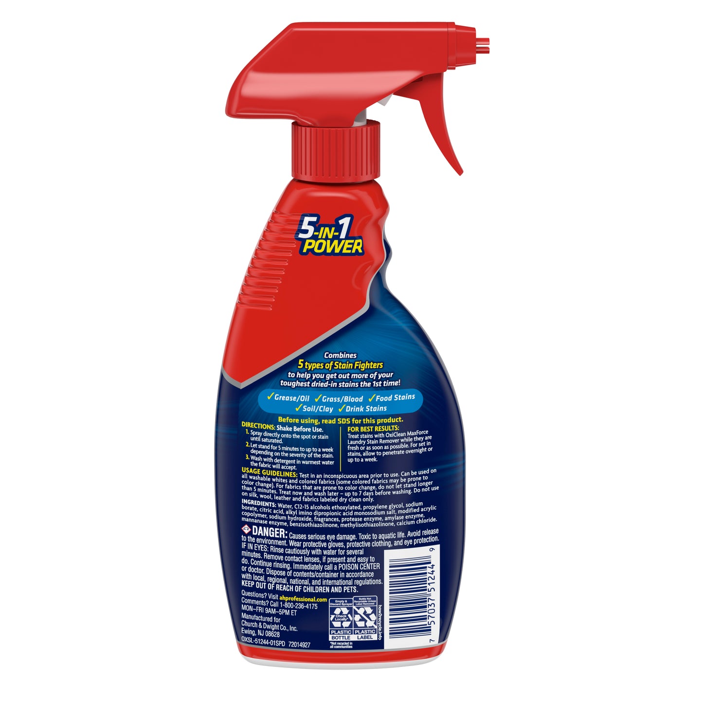 OxiClean Max Force Laundry Stain Remover Spray (12 oz.)(12/Box).