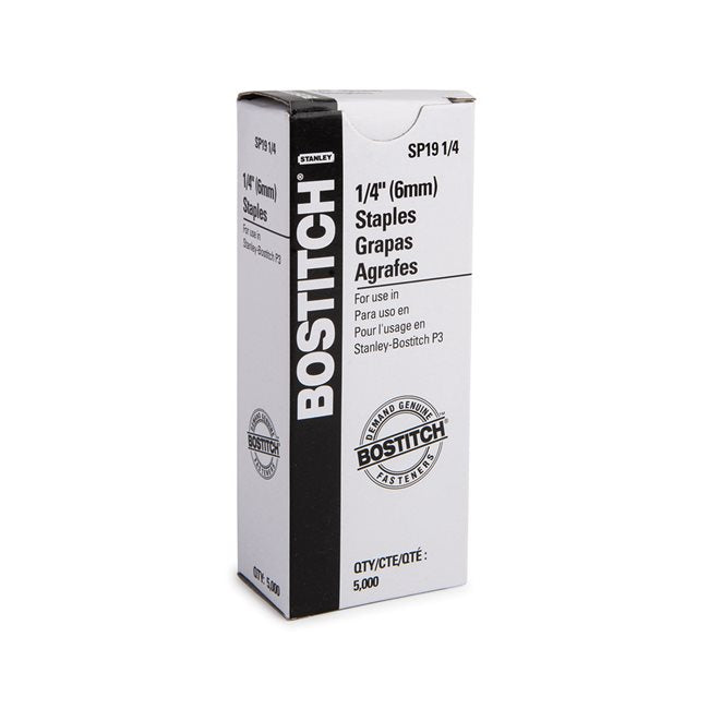 Bostich P3 Staples(1/4")(6MM) (5,000/Box)