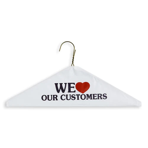 16" 13G Wire Caped Hangers (White)(Flower/Love/Plain)(Box of 500)
