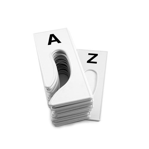 Rack Dividers - Rectangular, A-Z