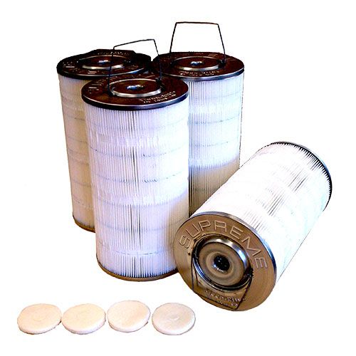 Filter, Supreme Carbon Core, Without Wrap, Paper, Box of 4 filters(003421)