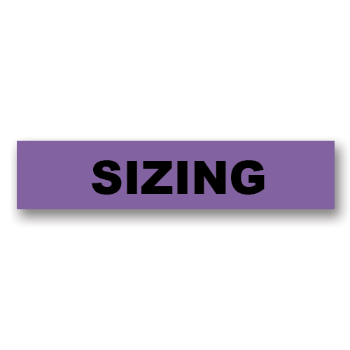 Sizing Purple Flag Tags(1,000)