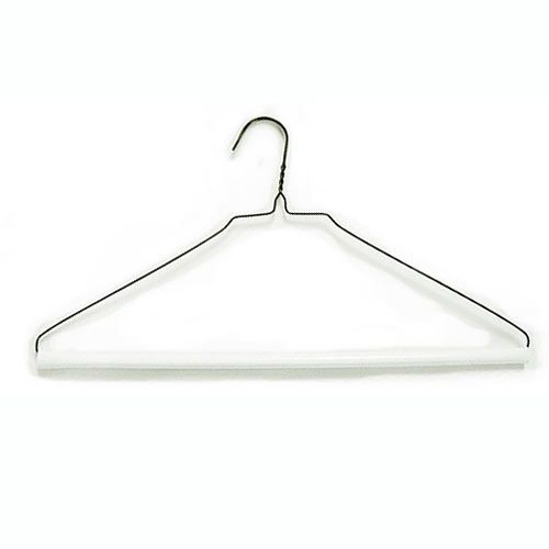 Yuntau 50 Pcs Wire Hangers Bulk Dry Cleaner Hangers 16 Caped Clothing  Hangers Suit Hangers Strut Hangers for Dry Cleaners or Home (Tube，50)
