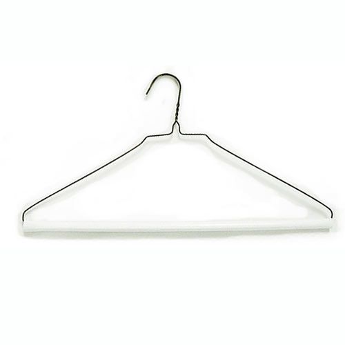 16" 14.5G Strut Tube Pant Hangers (White/Gold) (Box of 500)