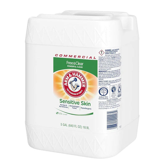 Arm & Hammer: Sensitive Skin Free & Clear Liquid Laundry Detergent(5 gal pail)