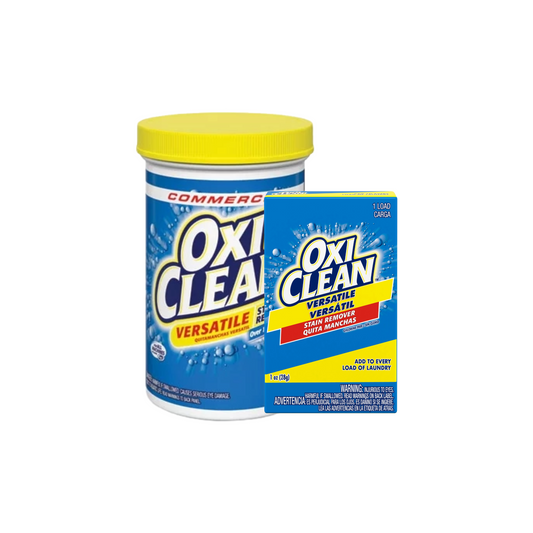 OxiClean™ Versatile Stain Remover. Available in 1.5 lb & 1 oz. container