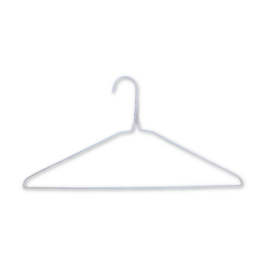 16" 14.5G Dress Hanger (White/Gold)(500/Box)