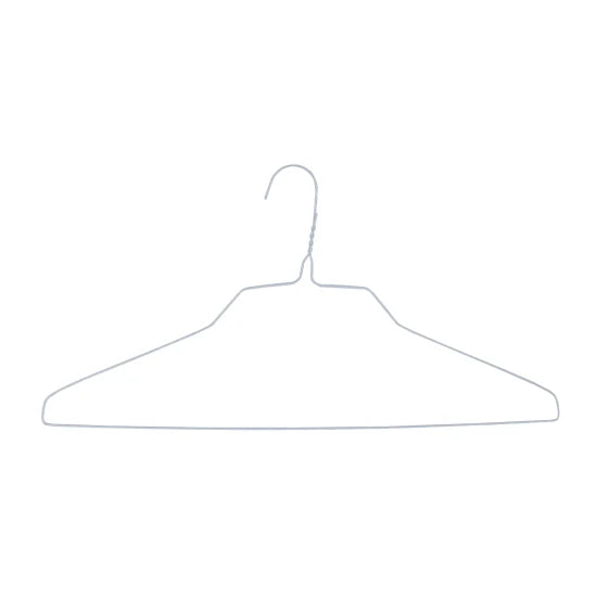 18" 14.5G (WHITE)Shirt Laundry Hangers (Box of 500)