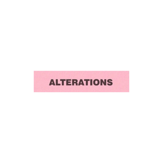 Alterations Pink Flag Tags