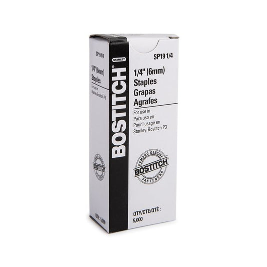 Bostich P3 Staples(1/4")(6MM) (5,000/Box)