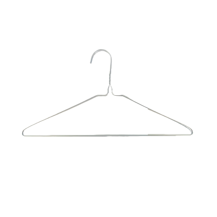 16" 14.5G Dress Hanger (White/Gold)(500/Box)