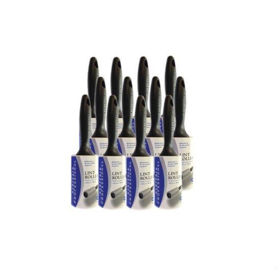 Lint Rollers 12 pack (with handles)