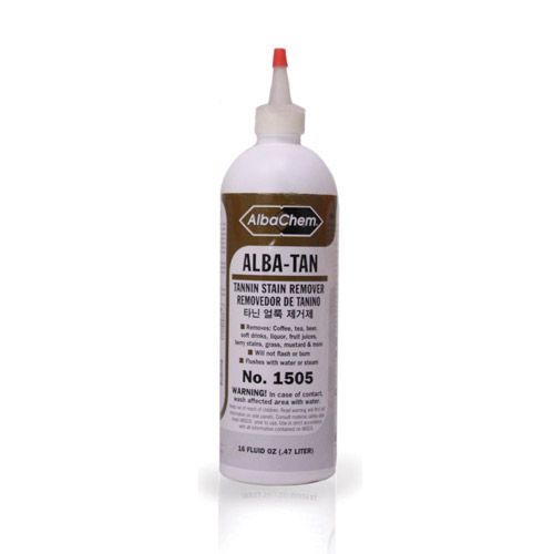 Alba Tan, AlbaChem Tannin Stain Remover, 16oz. 3 Hanger Supply Company