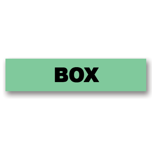 Box Green Flag Tags (1,000)