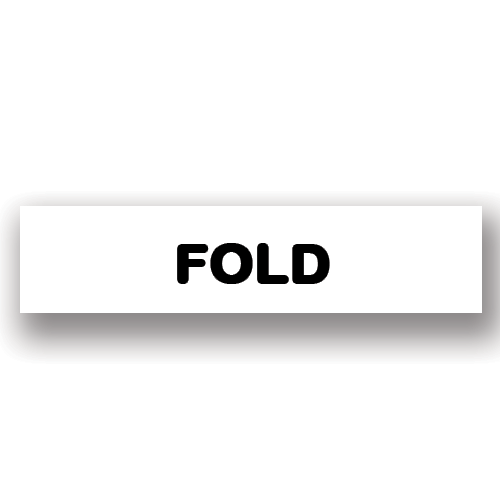 Fold White Flag Tags