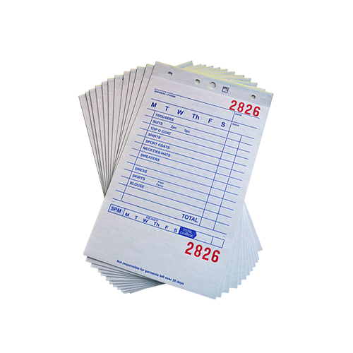 3 Part Hard Back Paper Invoices 500/Box