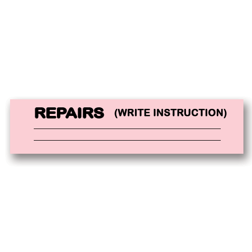 Repairs Pink Flag Tags(1,000)