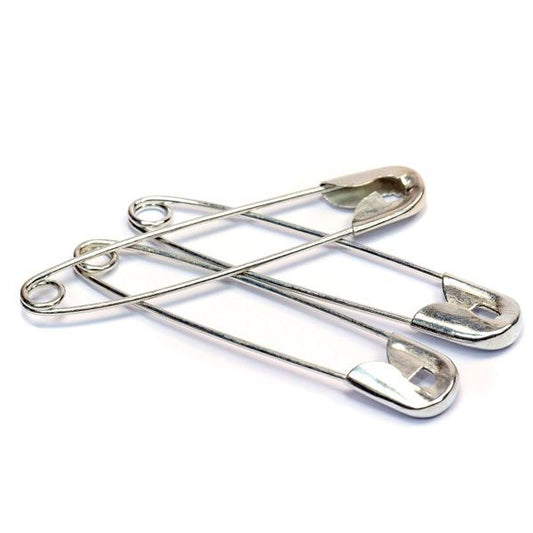 Safety Pins #1 (nickel-plated .030 gauge steel)