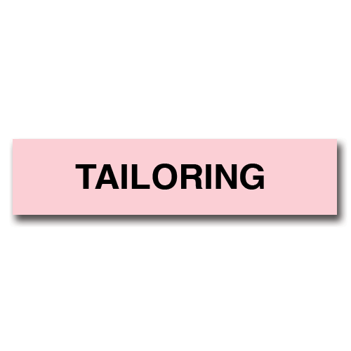 Tailoring Pink Flag Tags