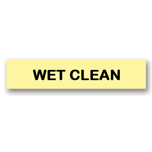 Wet Clean Yellow Flag Tags